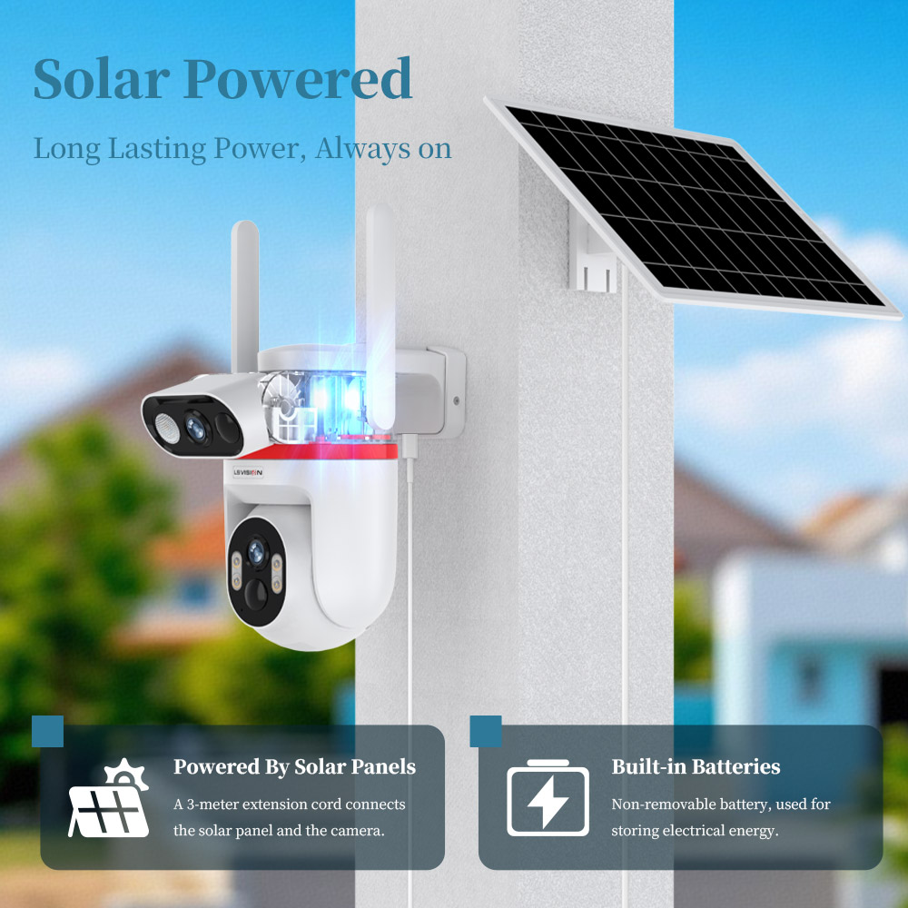 Kamera Keamanan Tenaga Surya L - Home Security Zones ulasan dan harga