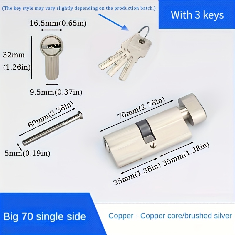 1 Buah Silinder Kunci Standar  - Home Security Locks ulasan dan harga