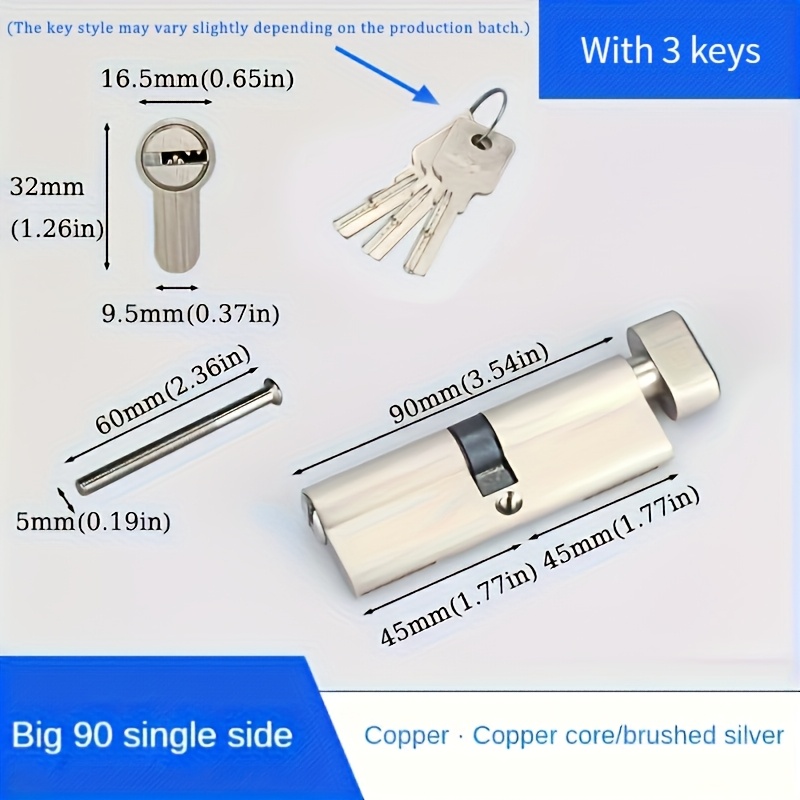 1 Buah Silinder Kunci Standar  - Home Security Locks ulasan dan harga