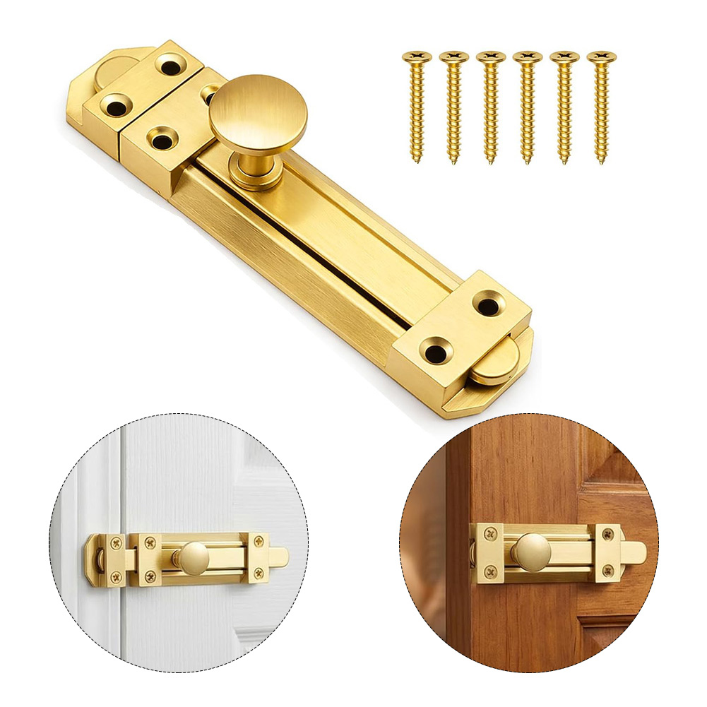 Kunci Pintu Geser Kuningan Pad - Home Security Locks ulasan dan harga