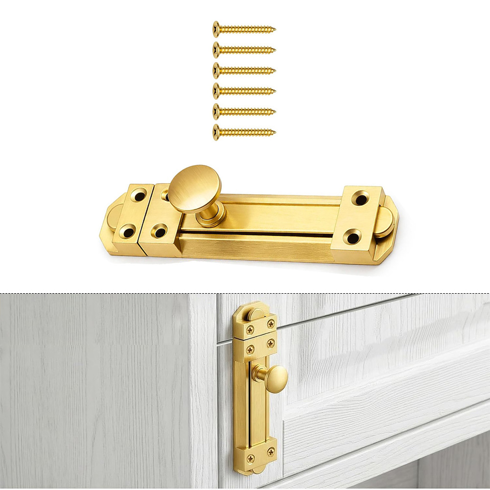 Kunci Pintu Geser Kuningan Pad - Home Security Locks ulasan dan harga