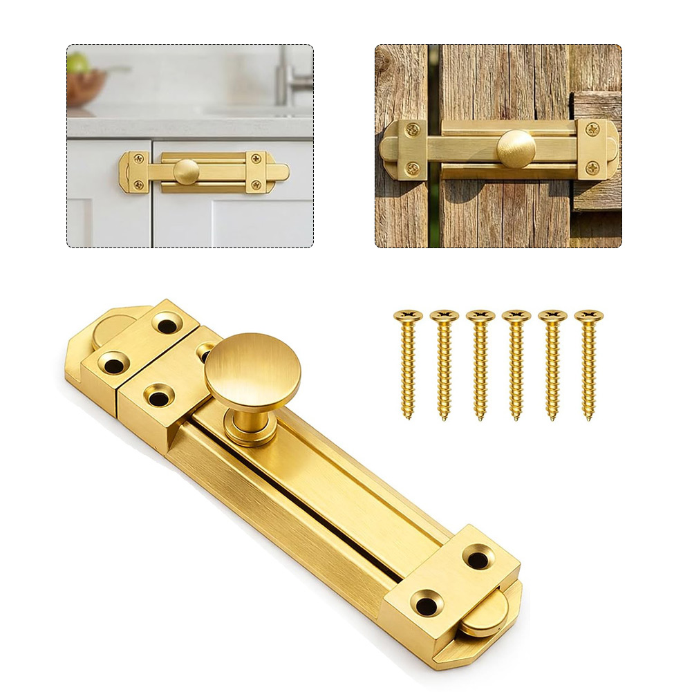 Kunci Pintu Geser Kuningan Pad - Home Security Locks ulasan dan harga