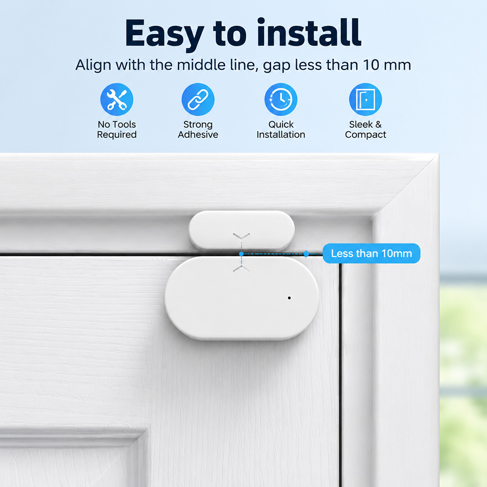 Sensor Pintu Jendela Zigbee 3. - Home Security Technology ulasan dan harga