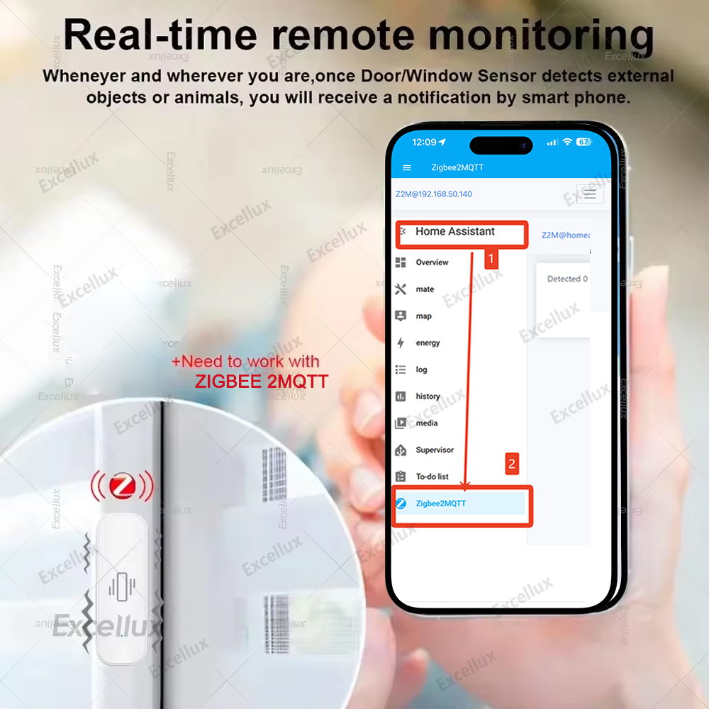 Zigbee Sensor Getaran Pintar P - Home Security Monitor ulasan dan harga