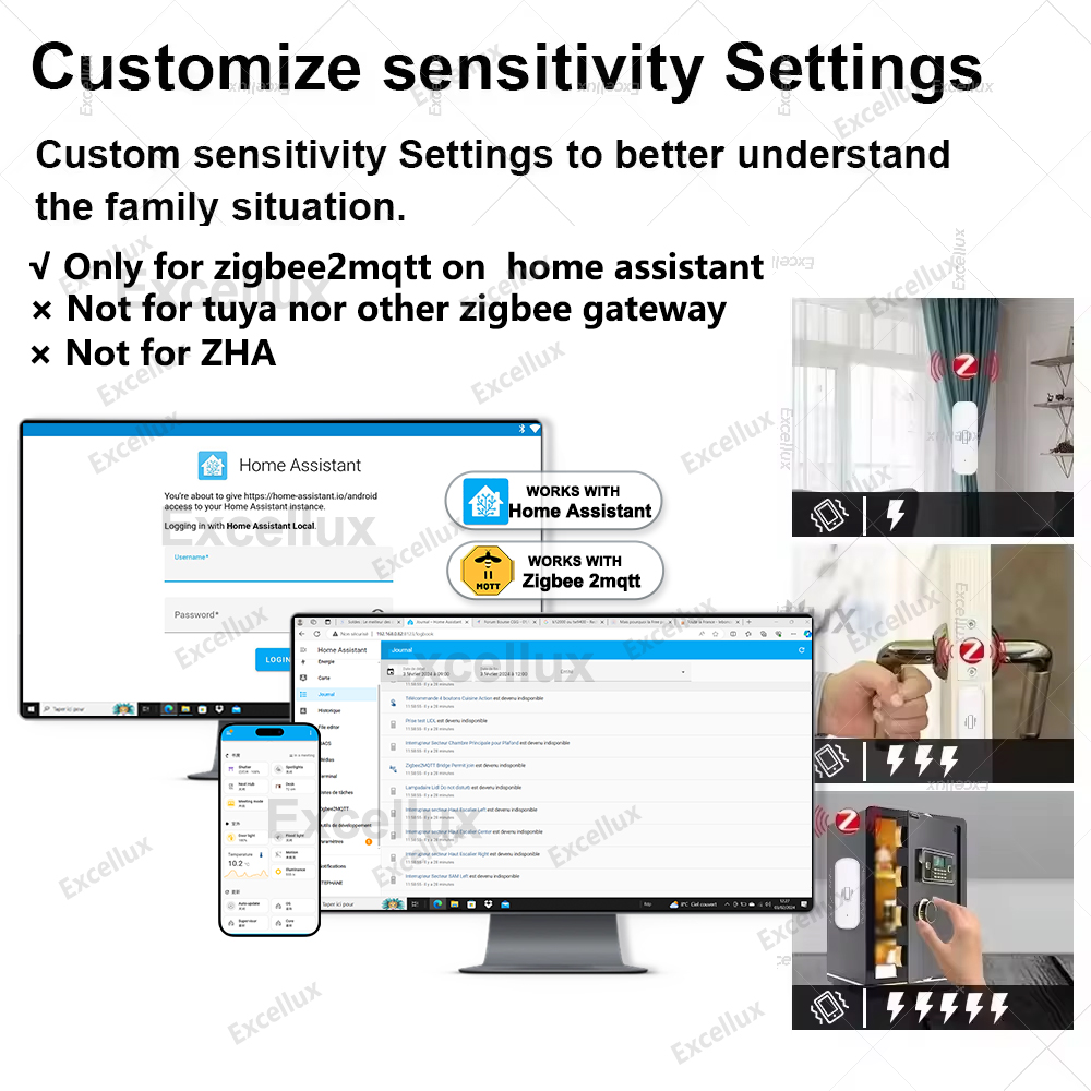 Zigbee Sensor Getaran Pintar P - Home Security Monitor ulasan dan harga