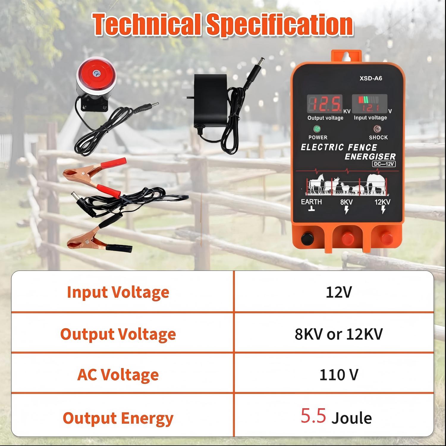 Pengontrol Pagar Listrik 20KM  - Home Security Electric Fence ulasan dan harga