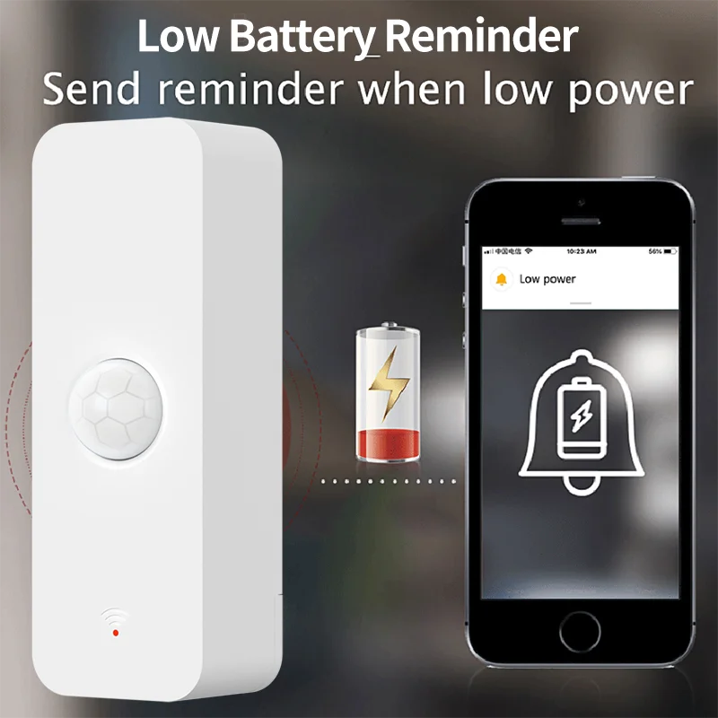 Zigbee PIR Sensor gerak WiFi,  - Home Security Technology ulasan dan harga