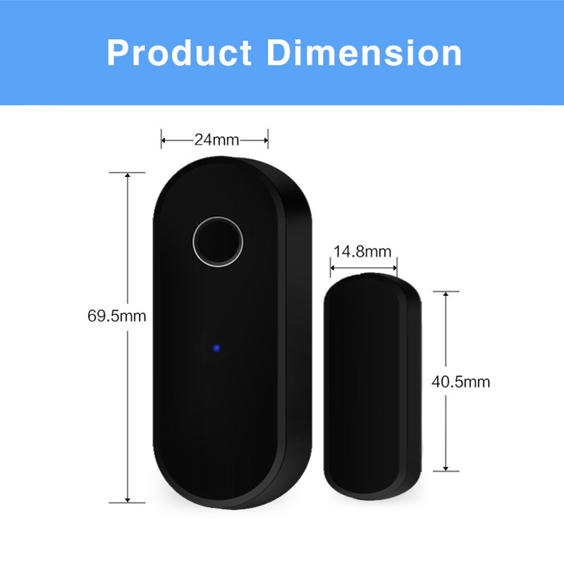 Zigbee Tuya Sensor pintu jende - Home Security Technology ulasan dan harga