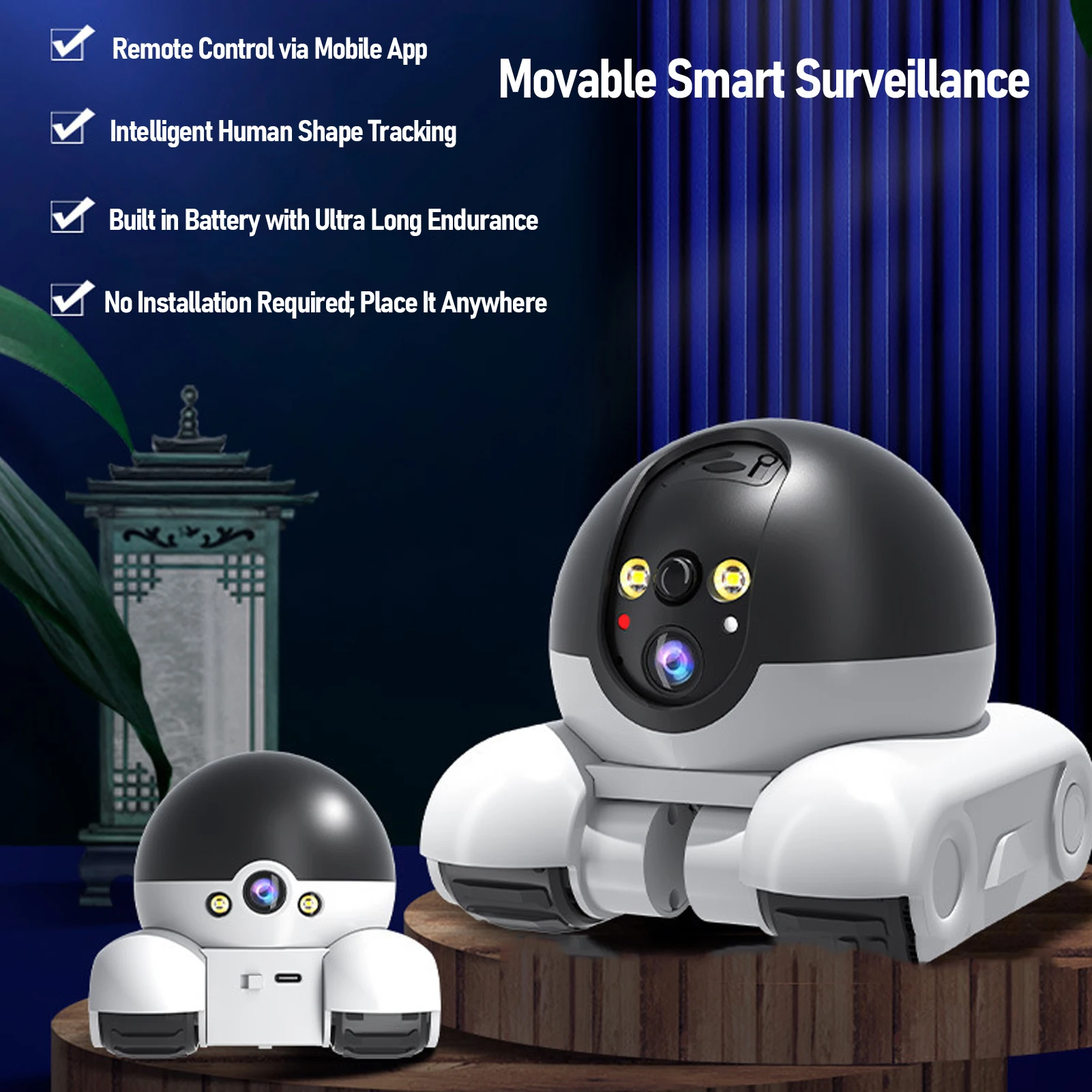 Kamera Keamanan Dalam Ruangan  - Home Security Robot Dog ulasan dan harga