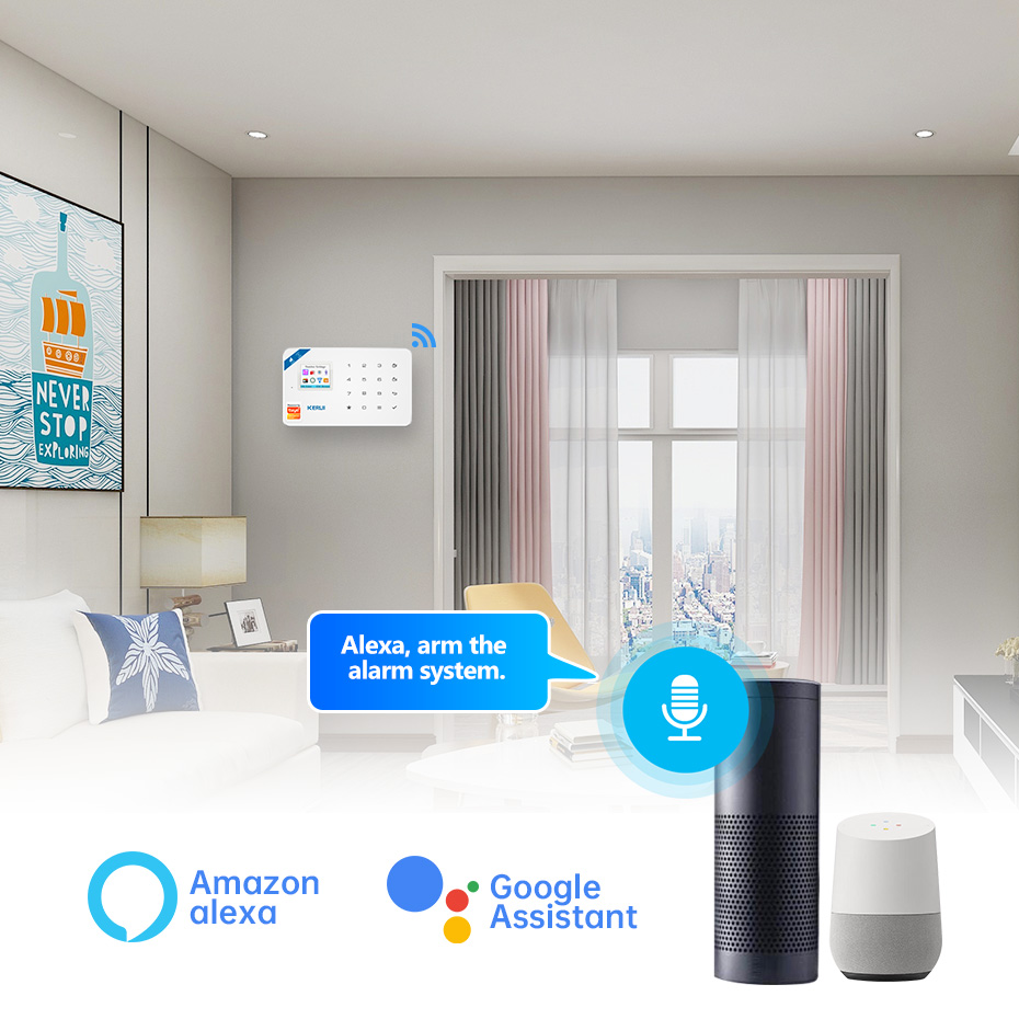 KERUI Kit sistem Alarm keamana - Home Security System Installation ulasan dan harga