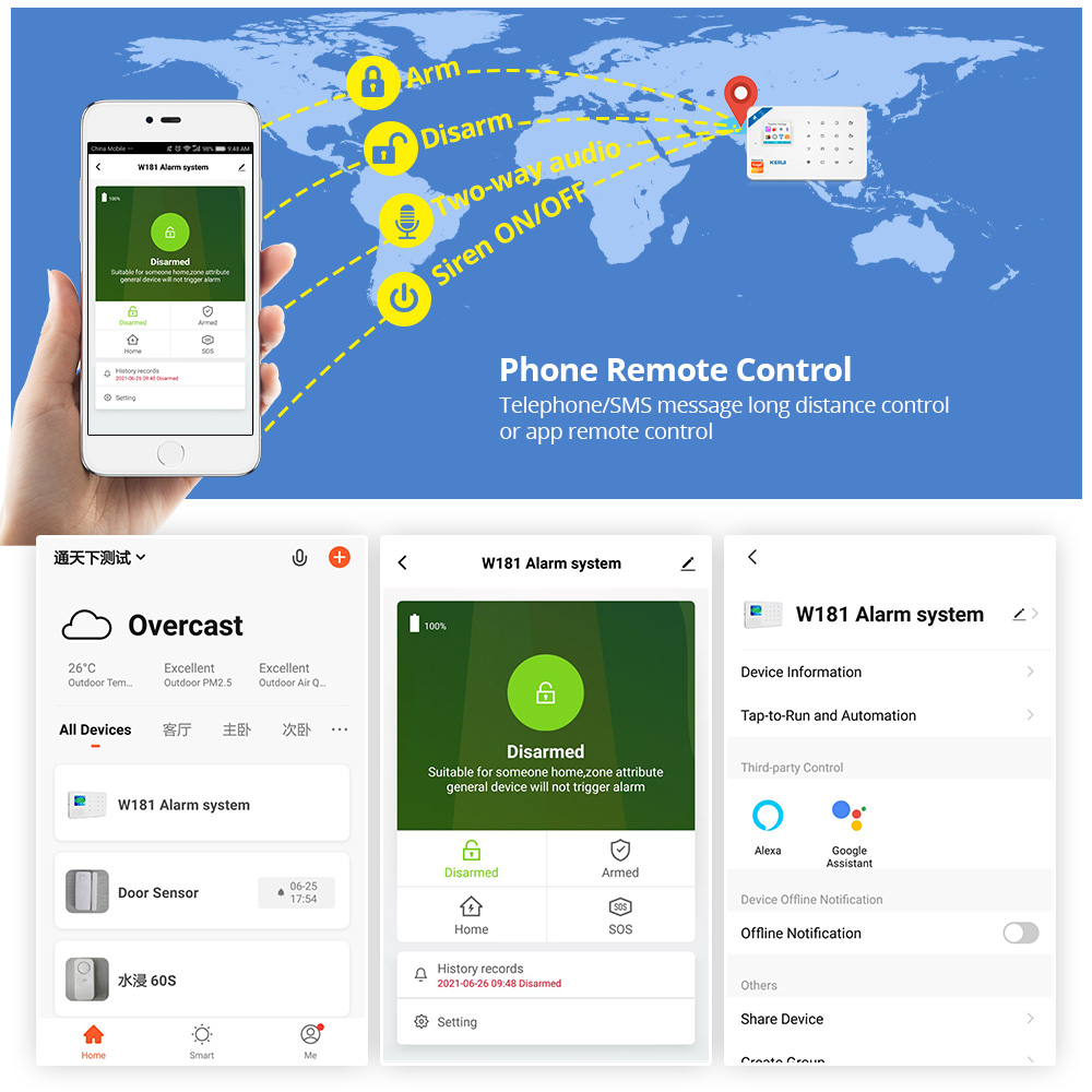 KERUI Kit sistem Alarm keamana - Home Security System Installation ulasan dan harga