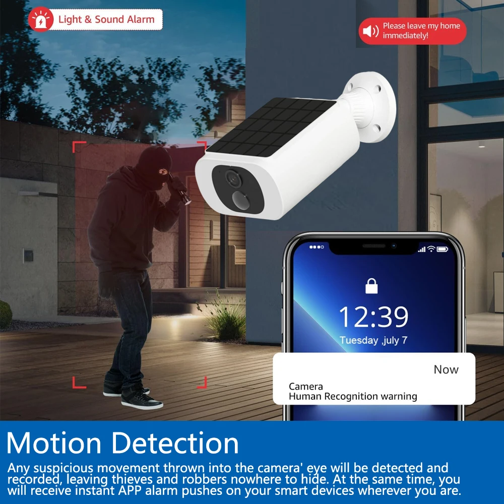 Kamera Keamanan Tenaga Surya T - Home Security La ulasan dan harga