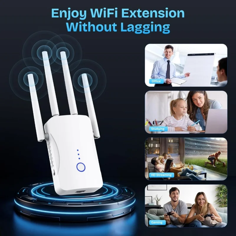 Pengulang WiFi Dual Band 2.4G/ - Home Security Network ulasan dan harga
