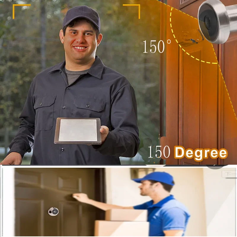 Kamera Lubang Pintu Mini V380  - Home Security Front Door Camera ulasan dan harga