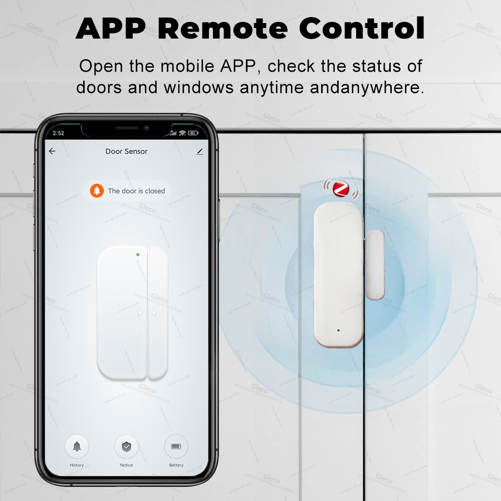 Tuya Zigbee Sensor Pintu Jende - Home Security Technology ulasan dan harga