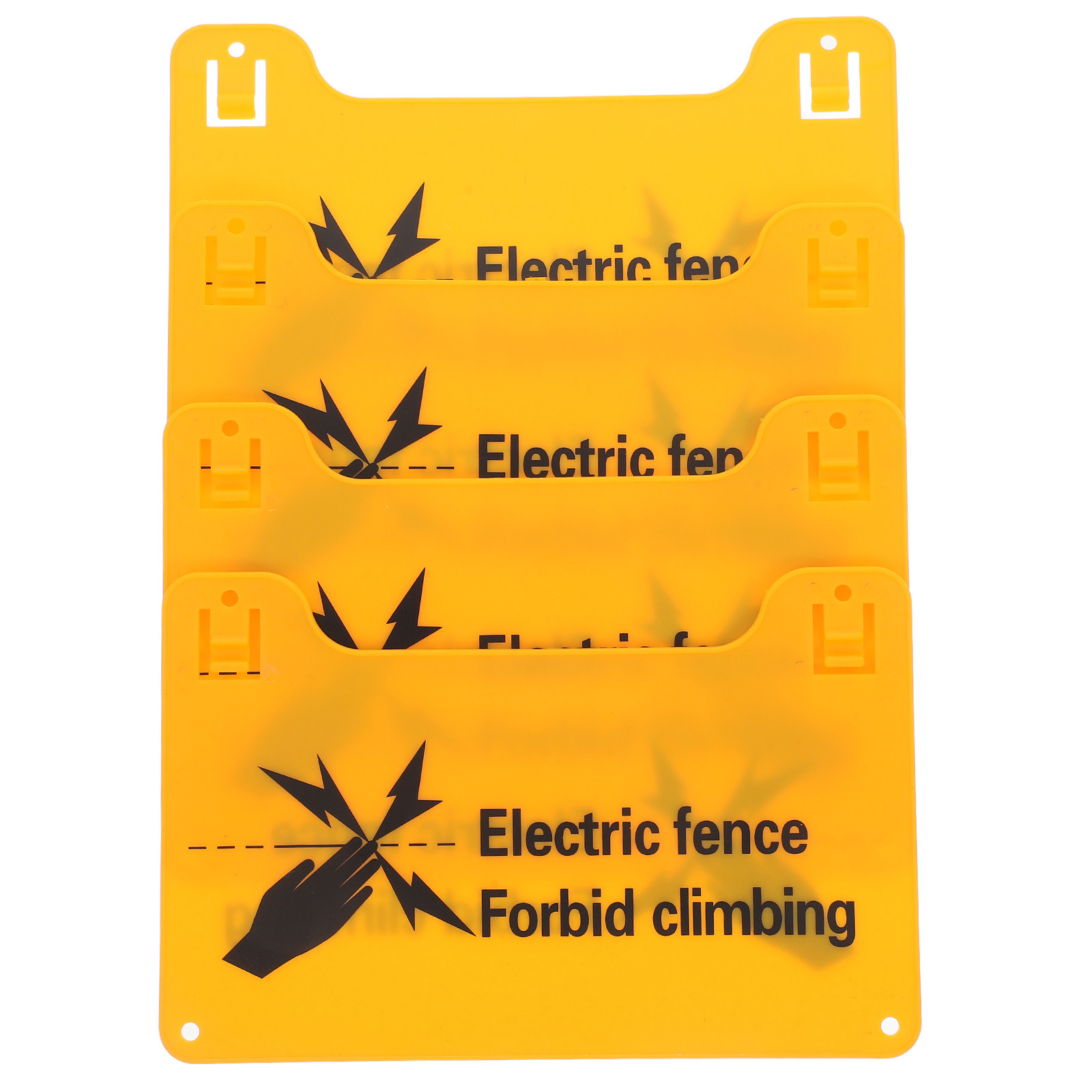4 Buah Papan Peringatan Pagar  - Home Security Electric Fence ulasan dan harga