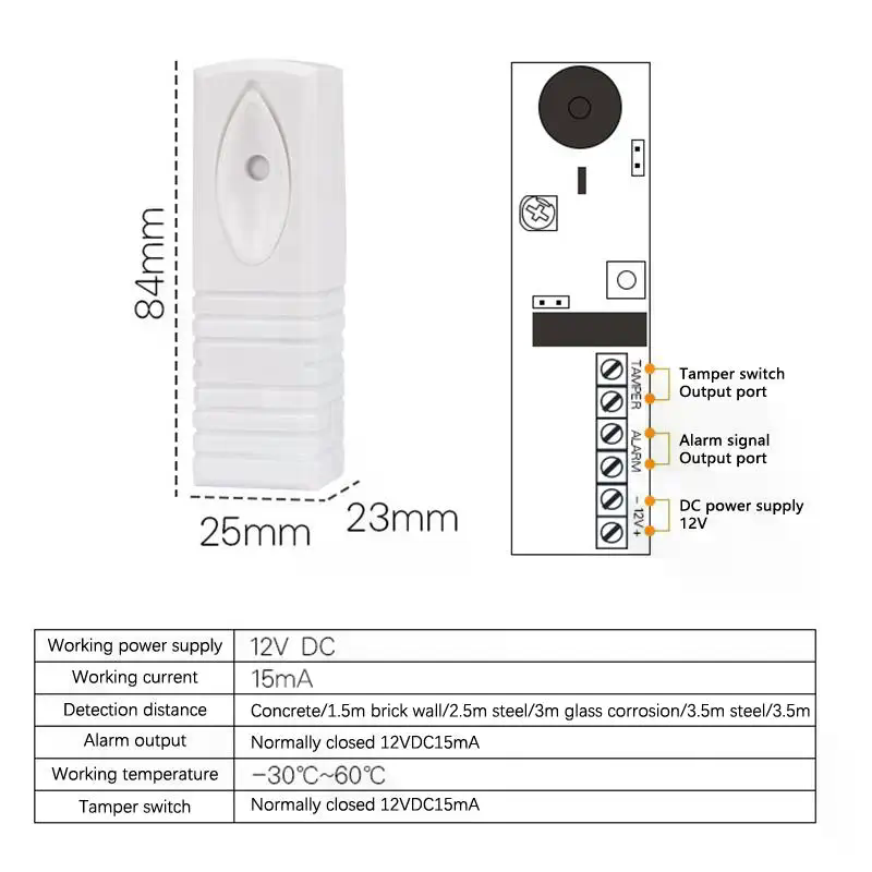 Detektor Sensor Getaran Fotoel - Home Security System ulasan dan harga