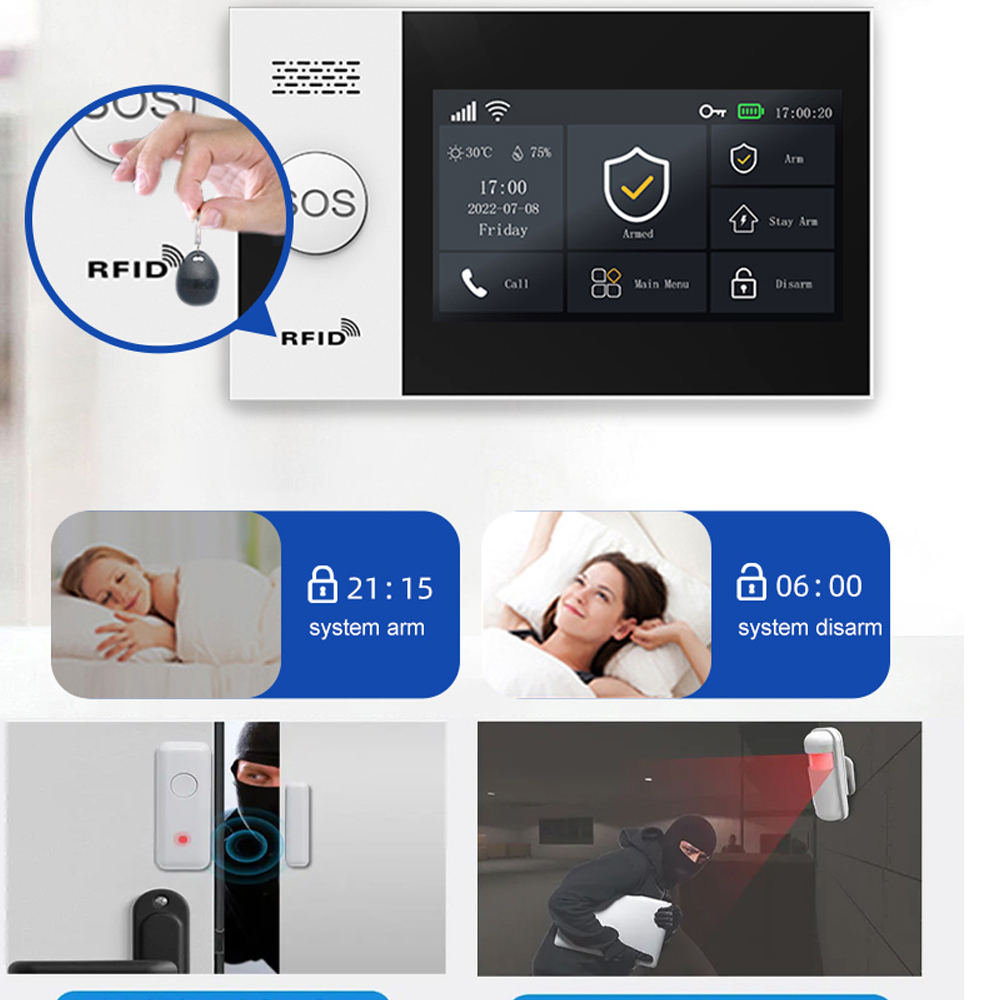 Sistem Alarm Rumah Pintar PGST - Home Security System Installation ulasan dan harga