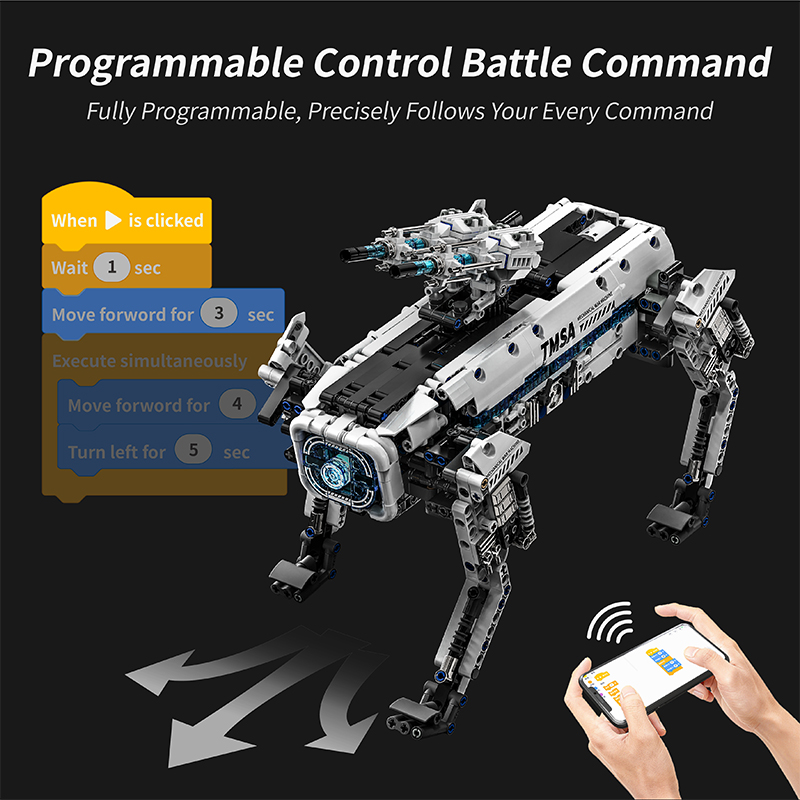 Robot Anjing Perang Pemrograma - Home Security Robot Dog ulasan dan harga