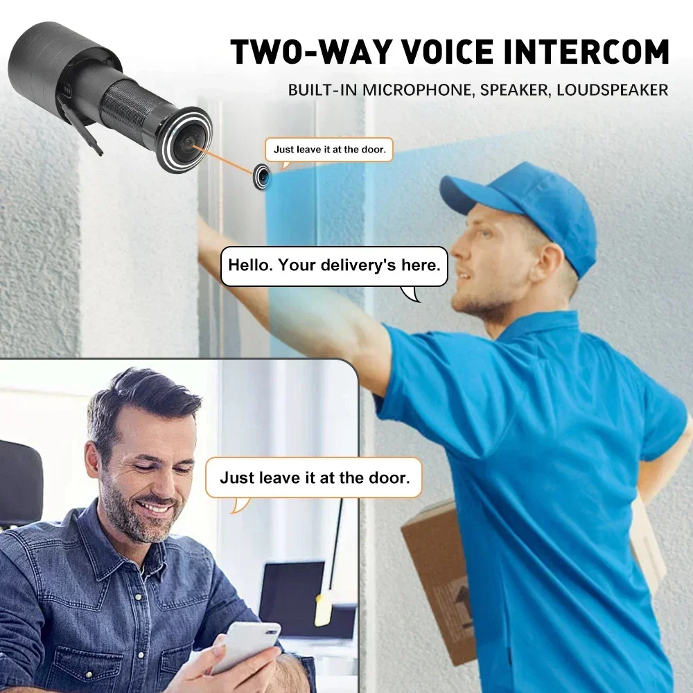 Kamera Wifi PEGATISAN 3MP Tuya - Home Security Front Door Camera ulasan dan harga