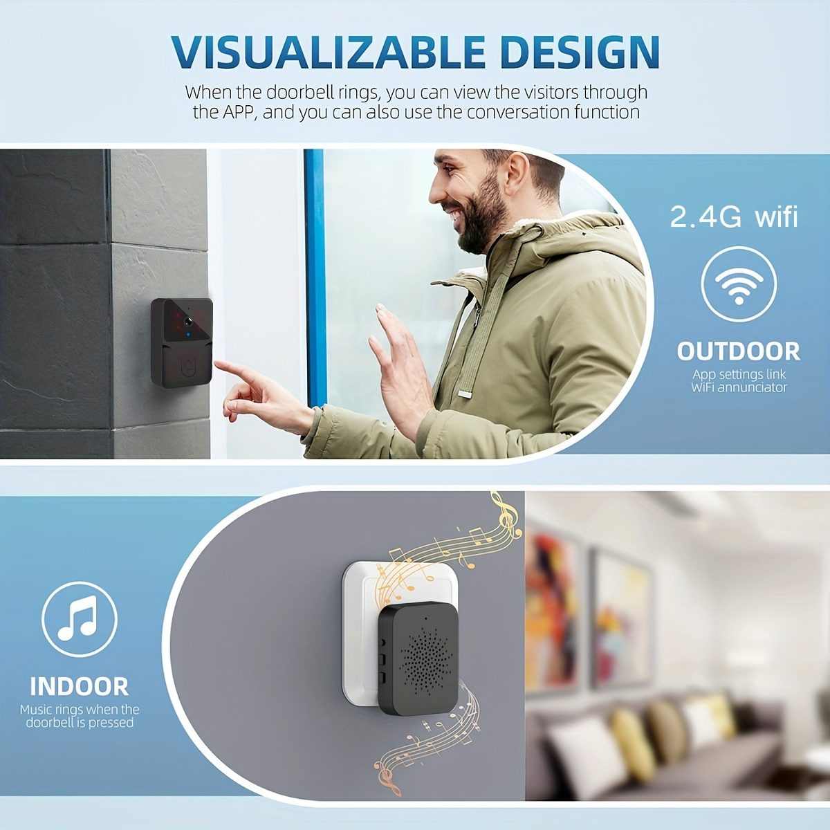 Bel Pintu Video Pintar Nirkabe - Home Security La ulasan dan harga